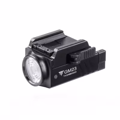 Trustfire GM23 taktinis pistoleto žibintas 800 liumenų USB įkraunamas LED