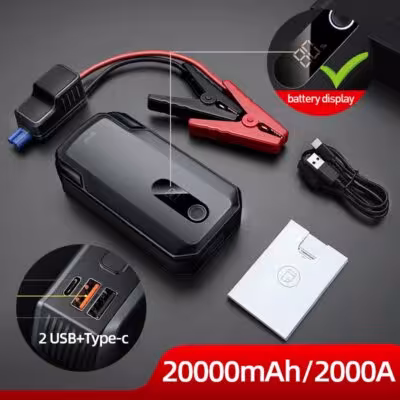 Baseus 20000 mAh auto starter power banka 2000A dalla batteria