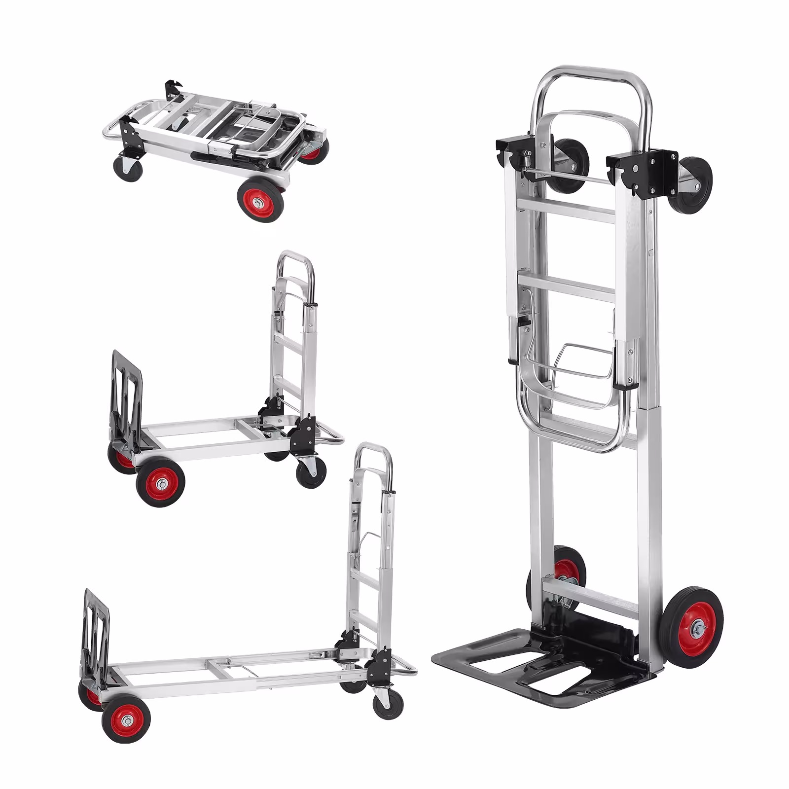 SucceBuy 400 libbre handcart flessibile con ruote per magazzino e trasporto