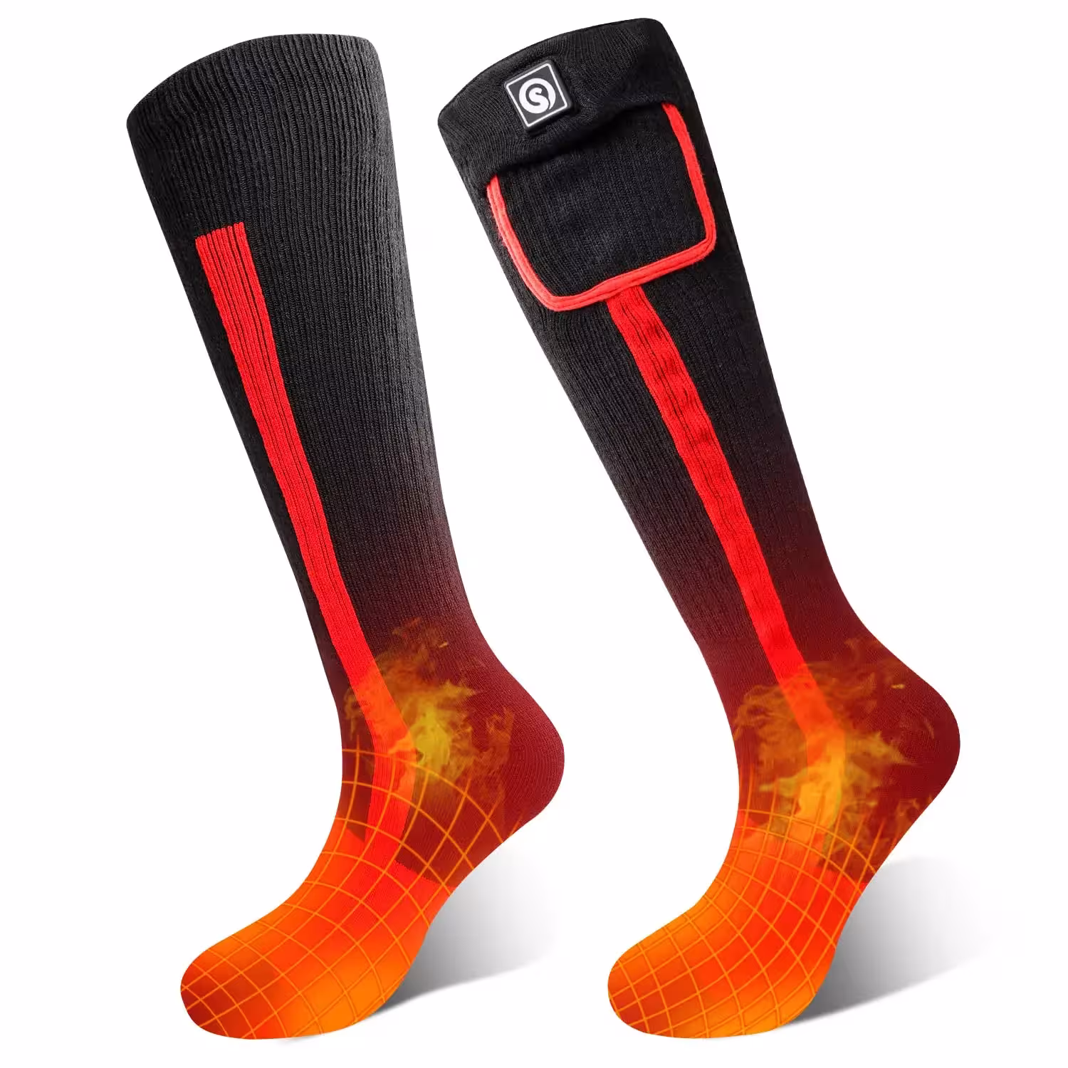 SNOW DEER electric heated battery socks for winter skiing