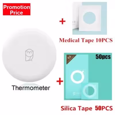 Miaomyoace Smart thermometer for baby with Bluetooth and constant high temperature alarm