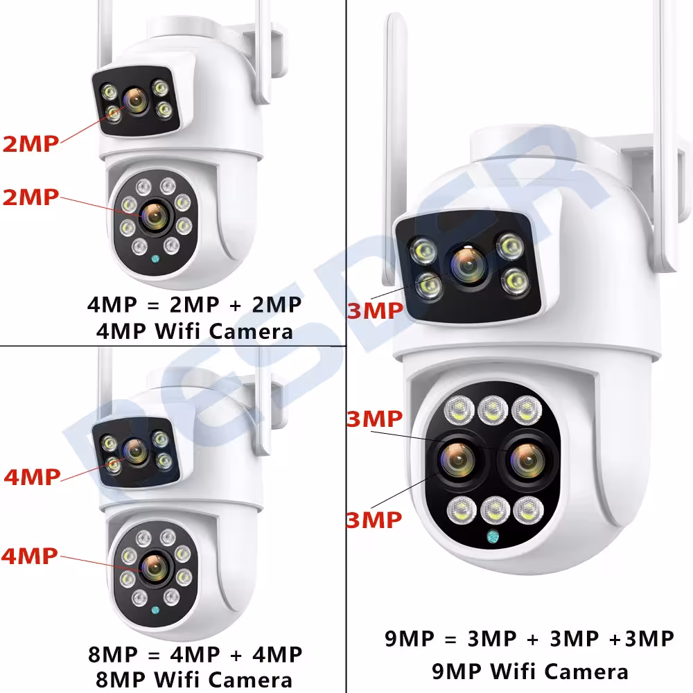 Caméra de surveillance WiFi 9MP