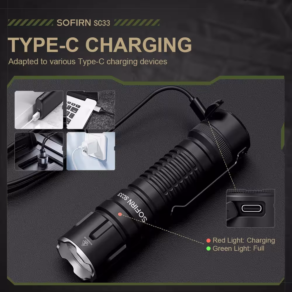 torcia tattica a LED 5200lm