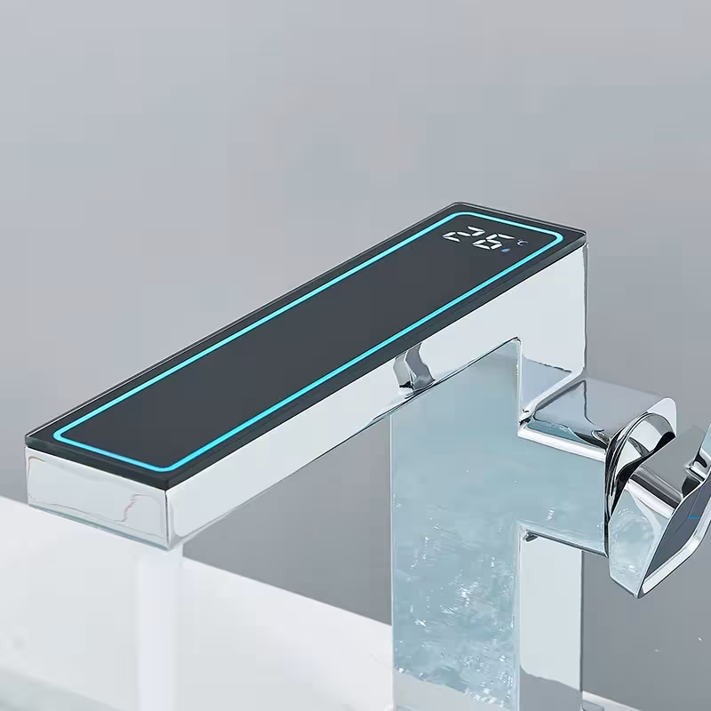 digital bathroom faucet screen