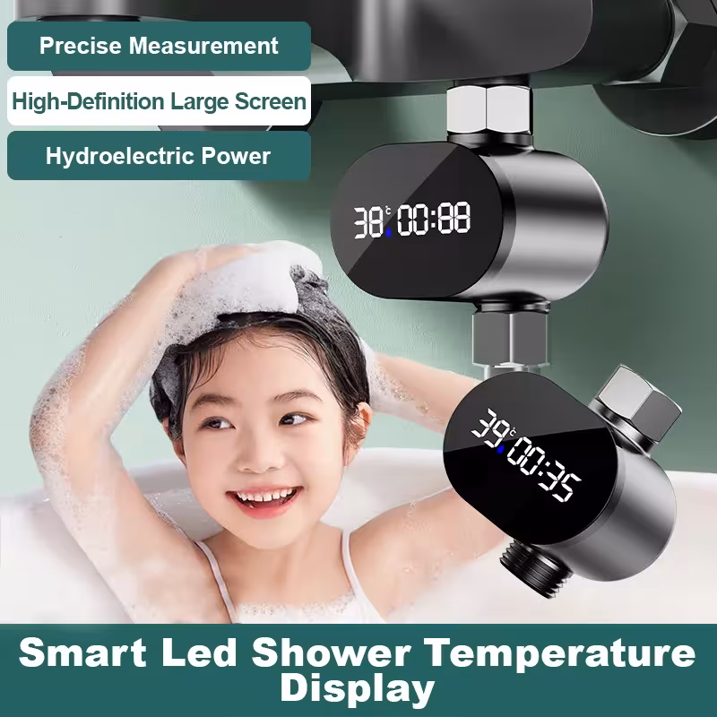Smart Shower Head With Temperature Display Bath Thermometer Real Time Monitor Safe Anti Scald Water Saving Shower Accessories