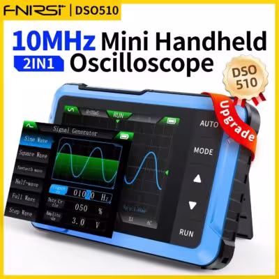 FNIRSI DSO510 10MHz Portable Digital Oscilloscope with Signal Generator