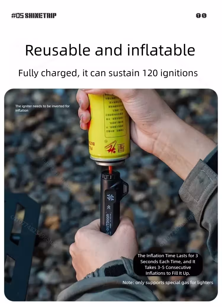 lauko žiebtuvėlis su saugos užraktu