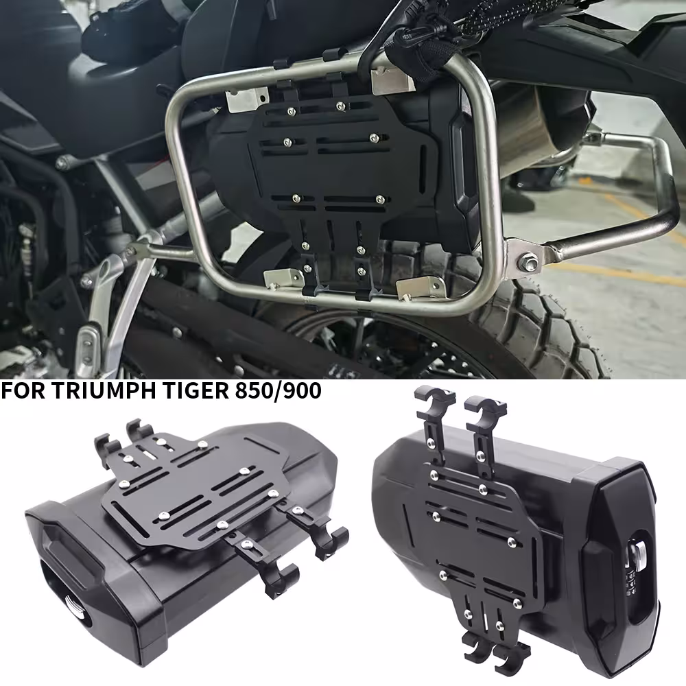 Cassetta laterale per attrezzi moto TRIUMPH TIGER 850 e 900, capacità 3,8 L, impermeabile