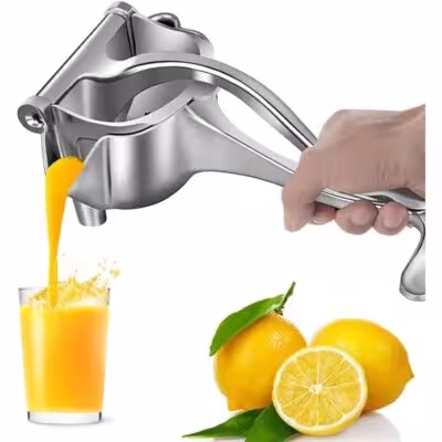 Hand-operated lemon printer non-mounted metal juice extraction tool
