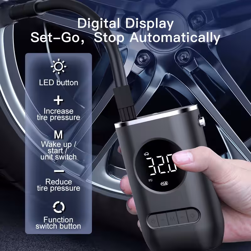 portable electric tyre pump