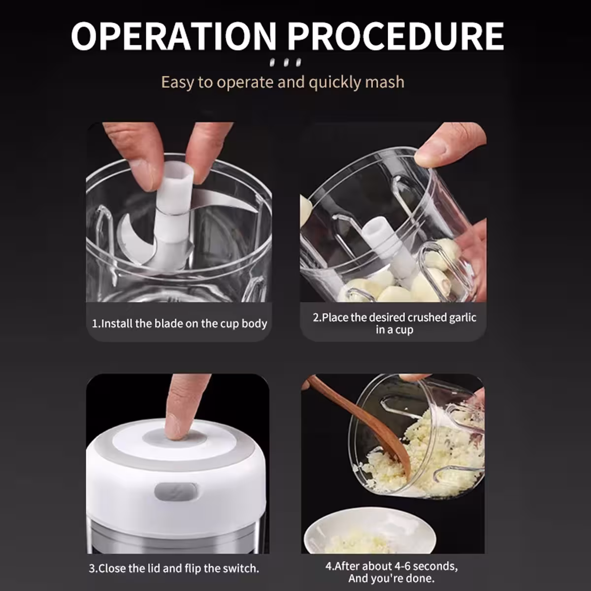 electric garlic press
