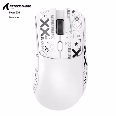 Attacco squalo R1 / X11 giochi wireless mouse 18K DPI PAW3311 Bluetooth USB