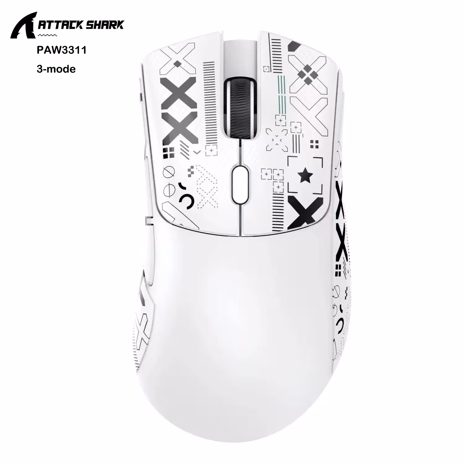 Attacco squalo R1 / X11 giochi wireless mouse 18K DPI PAW3311 Bluetooth USB