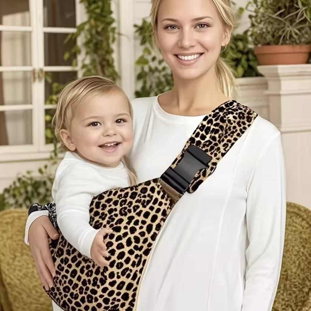 Portable baby carrier with adjustable straps and ergonomic support