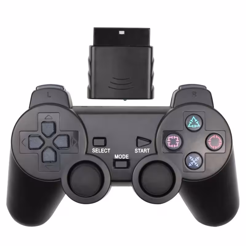 Controller wireless PS2 2.4GHz controller di gioco USB con vibrazione