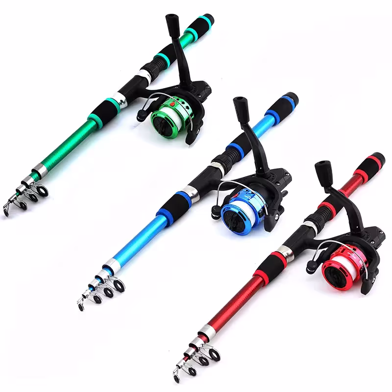 set da pesca canna telescopica