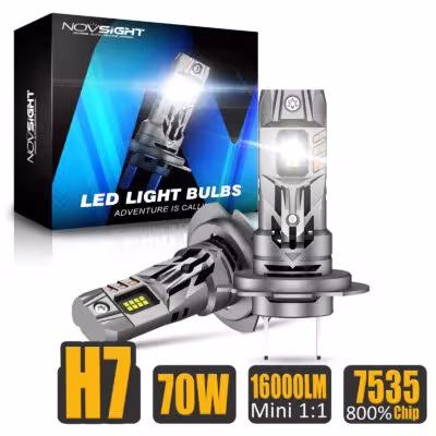 NOVSIGHT H7 luces LED 70W 16000LM 6500K coche