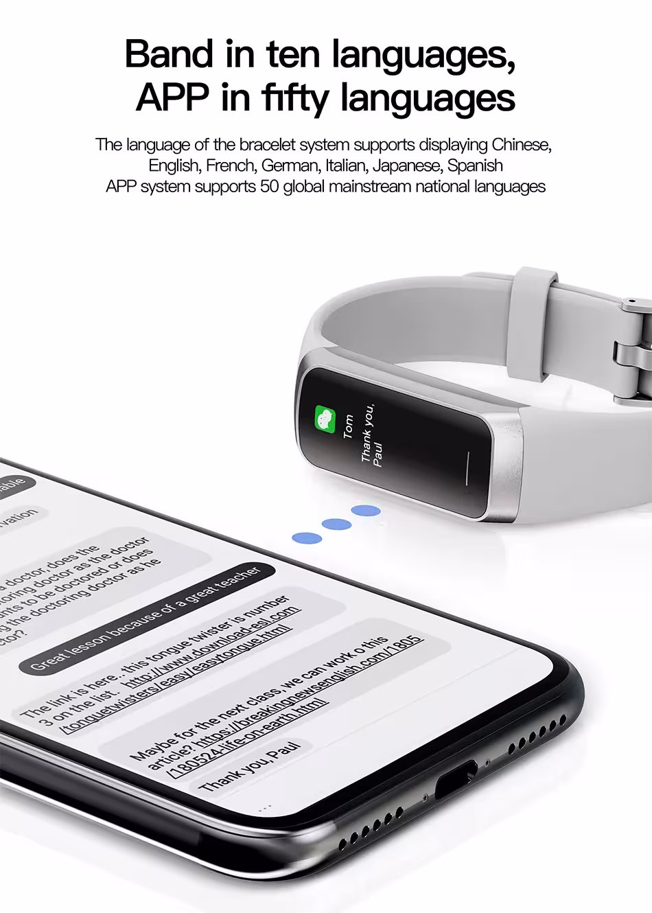 horloge intelligente avec fréquence cardiaque