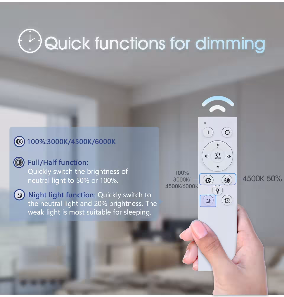 lámpara LED inteligente para techo