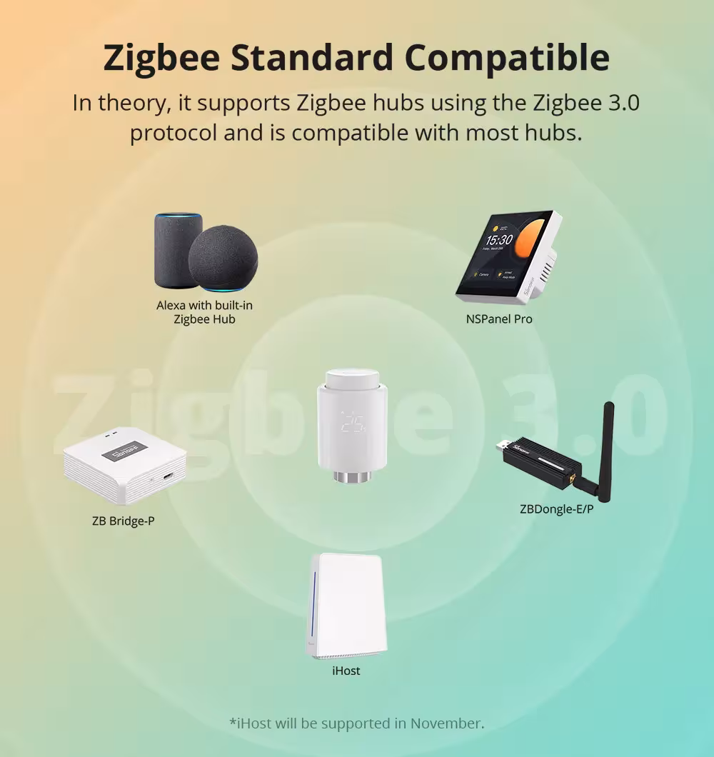 Zigbee termostatas radiatorui