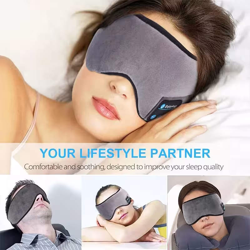 Casque Bluetooth sans fil avec masque de sommeil