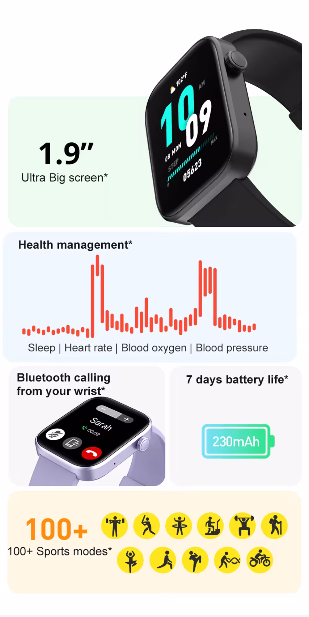 smart clock mit gesundem watching