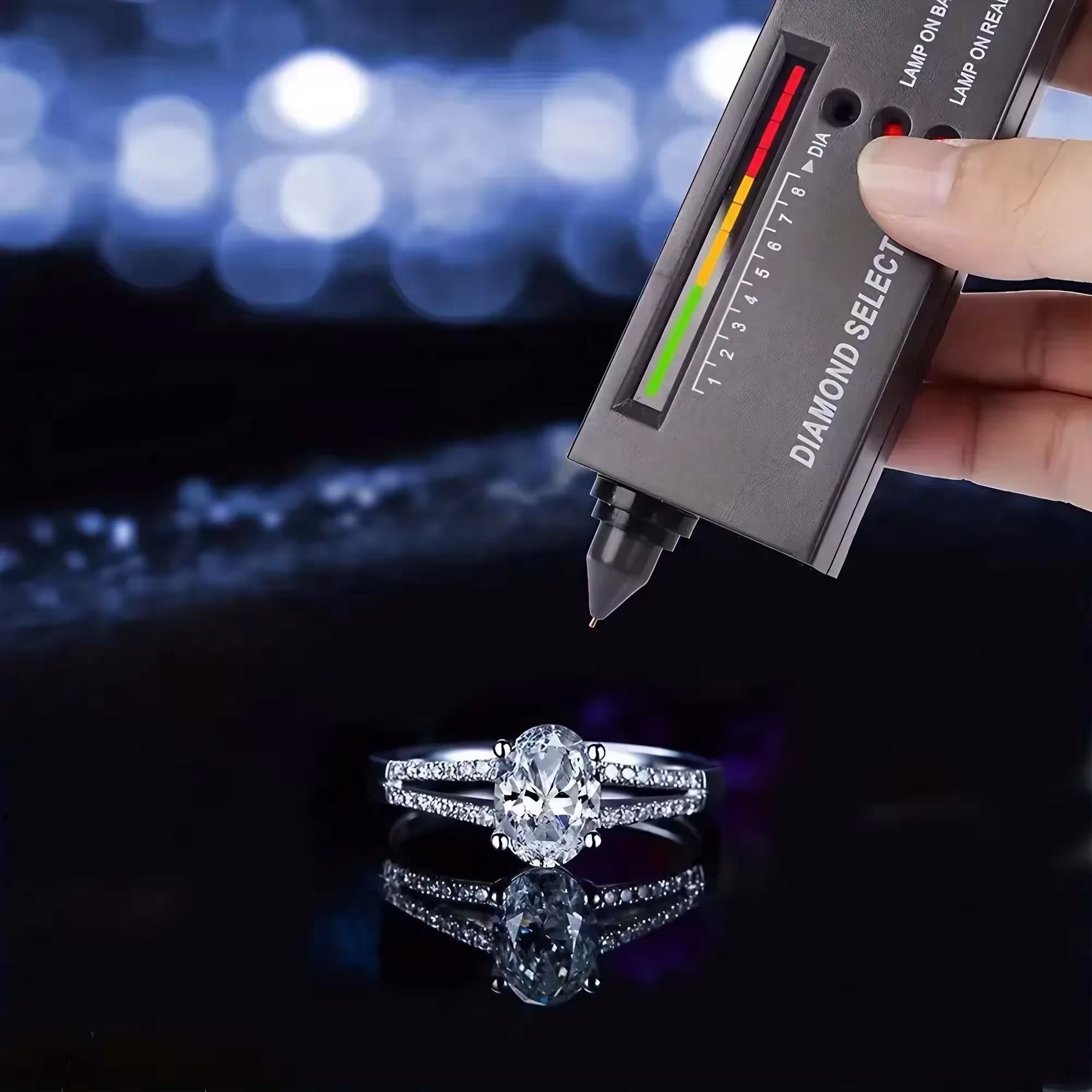 probador de diamantes autenticidad