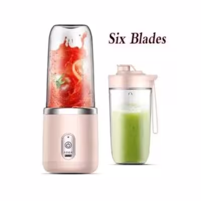 Mini-juice personale USB portatile con due tazze per il viaggio