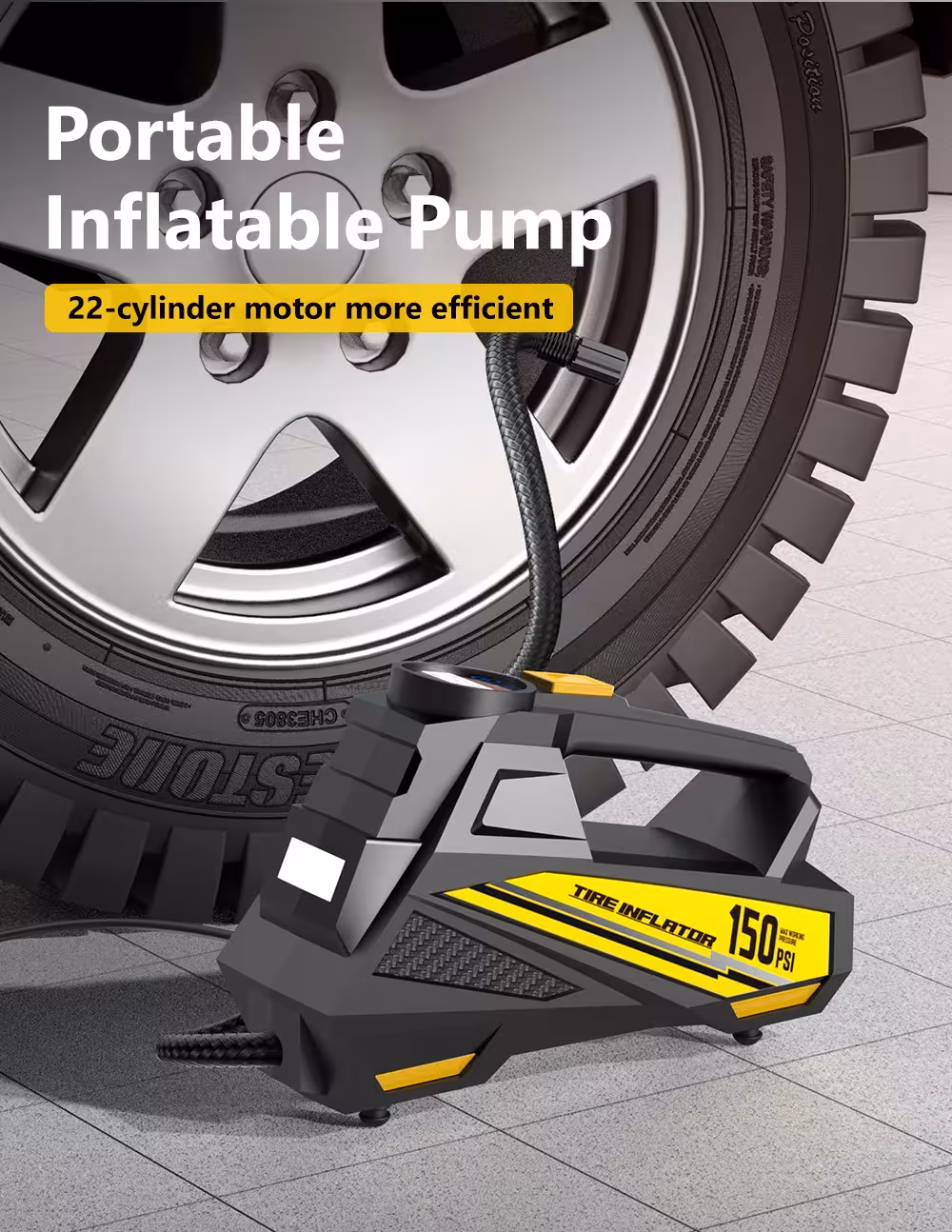 automobilio padangų pompa 12V