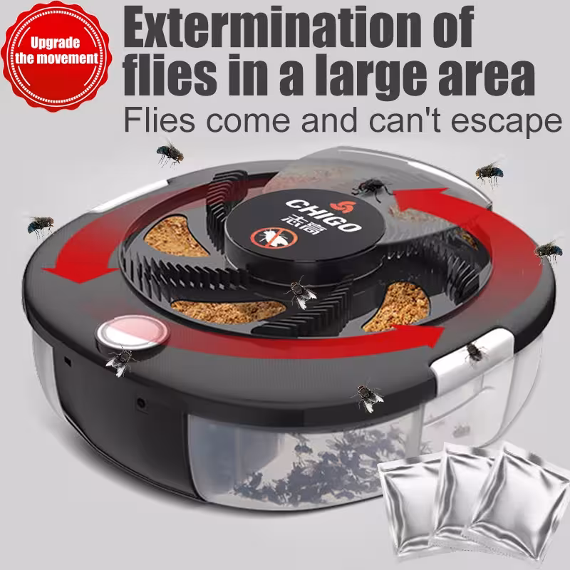 CHIGO Flycatcher Rechargeable USB Elektrinė Musių Spąstai Saugi Namams Sodui