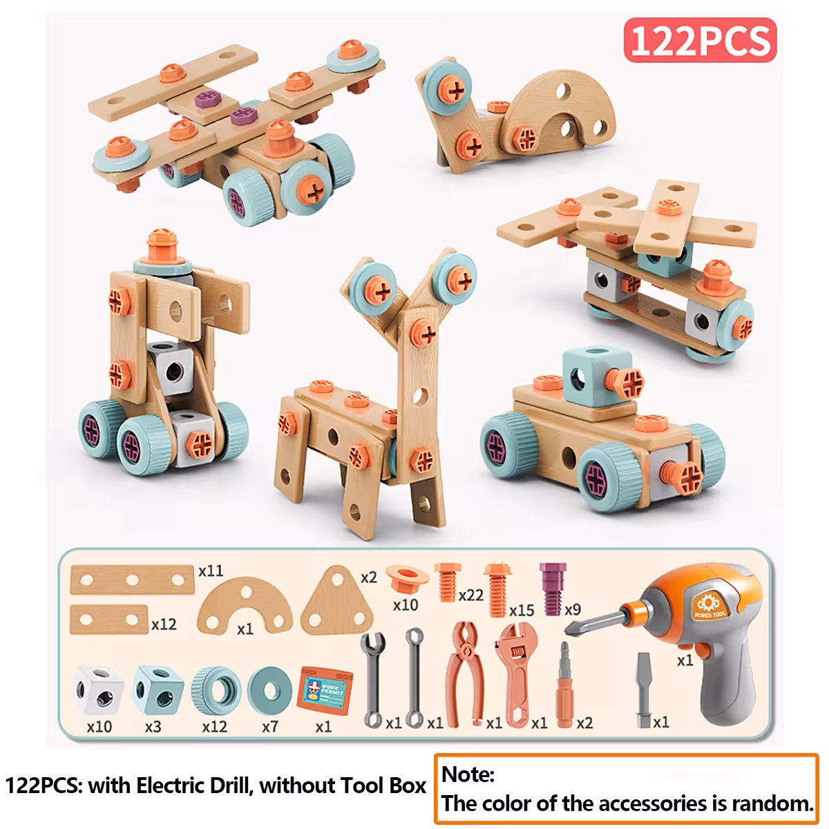 kit d'outils pour enfants avec perceuse électrique