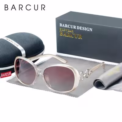 BARCUR Lady Sunglasses Polarizuoti gradientiniai saulės akiniai moterims UV400