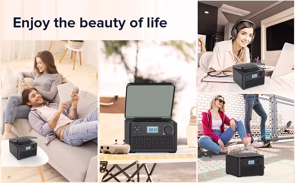 tragbarer CD-Player mit Lautsprechern