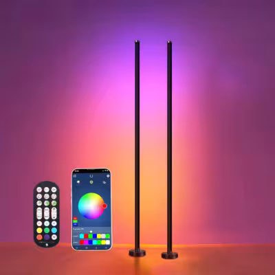 Smart LED Torsher mit RGB-Beleuchtung und Musiksynchronisation