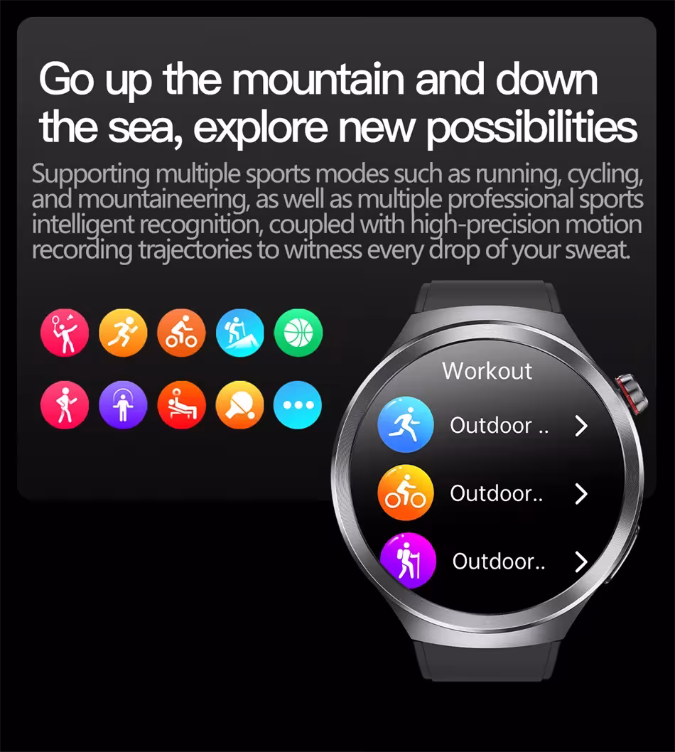 Montre intelligente avec verre saphir