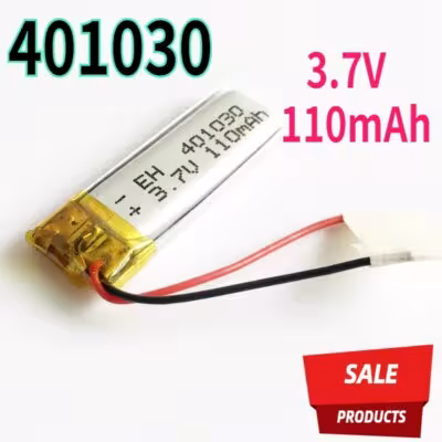 10 vnt 401030 3.7V 110mAh Ličio polimero Lipo pakartotinai įkraunama baterija