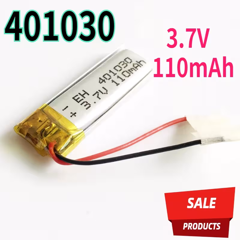 10 vnt 401030 3.7V 110mAh Ličio polimero Lipo pakartotinai įkraunama baterija