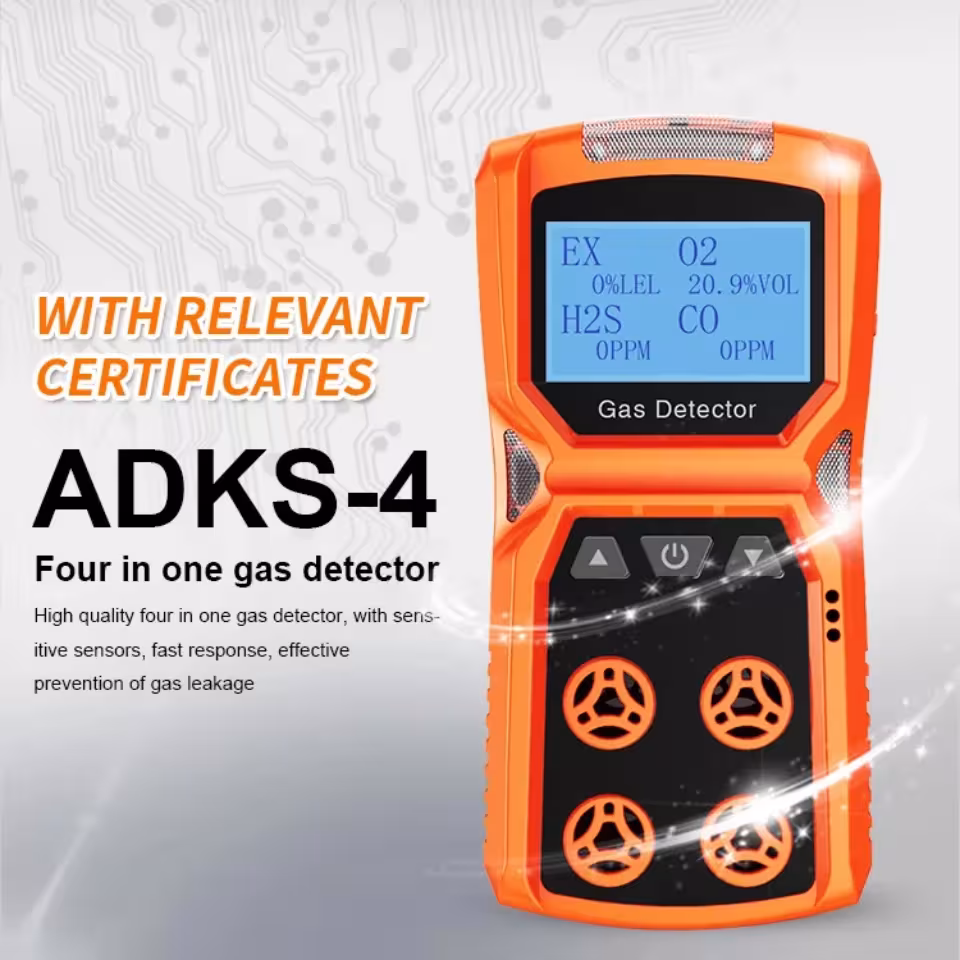 Gasdetektor 4 in 1 O₂ H₂S CO UEG Sauerstoff Schwefelwasserstoff