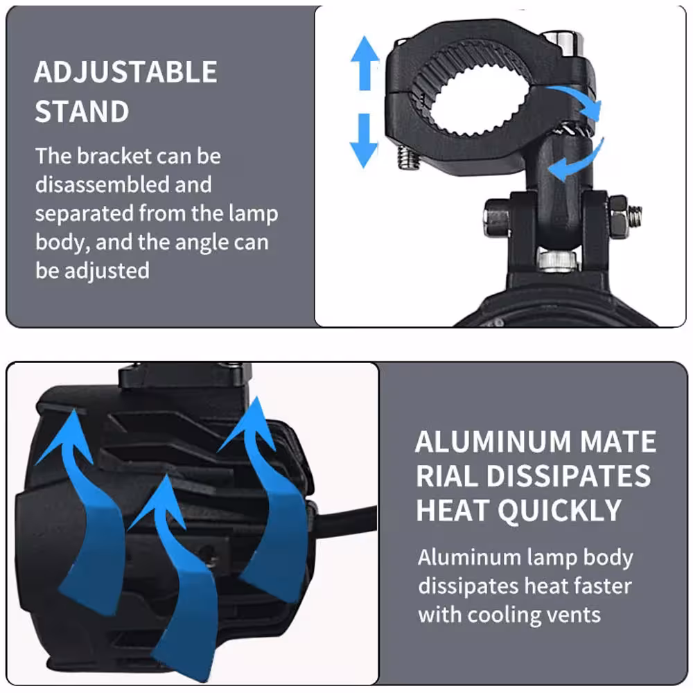 LED motorcycle lights 100W