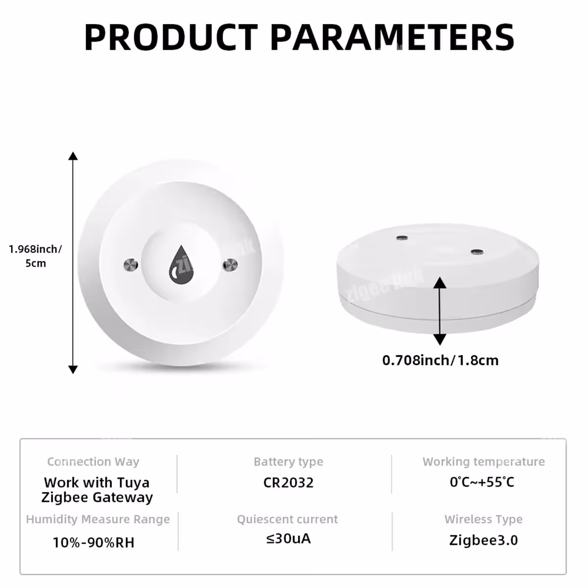 ZigBee water leak sensor