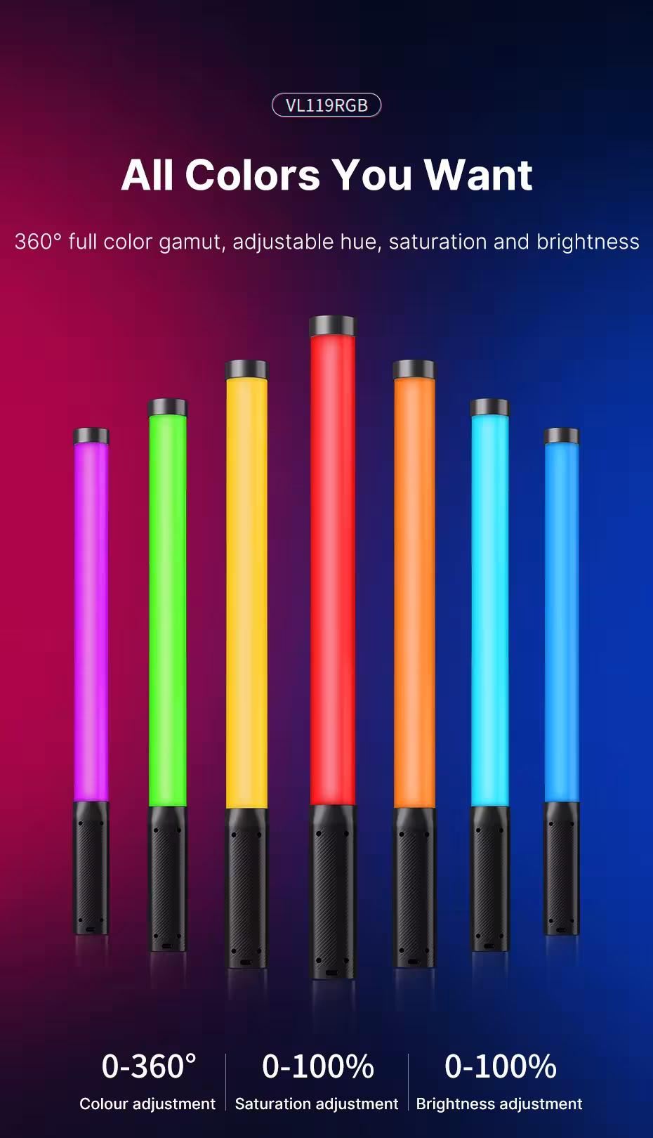 RGB LED video light