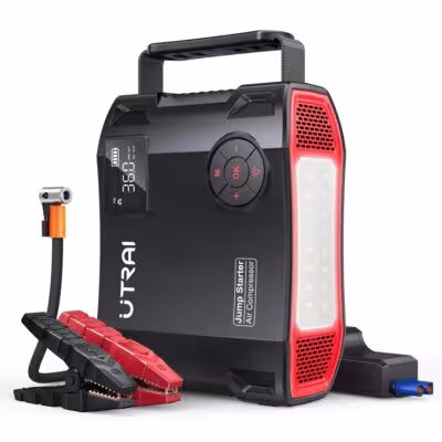 UTRAI 4 In 1 2000A Jump Starter Power Bank 16000mAh 150PSI Air Compressor