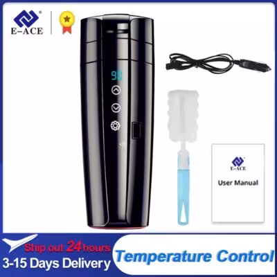 Automobilinis šildomas puodelis 12V, 400ml