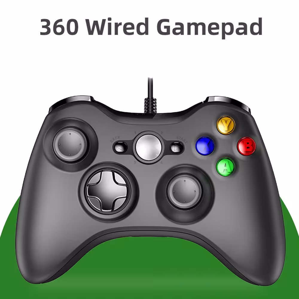 360 laidinis žaidimo valdiklis PC kompiuteriui su Steam palaikymu Win7 8 10 11