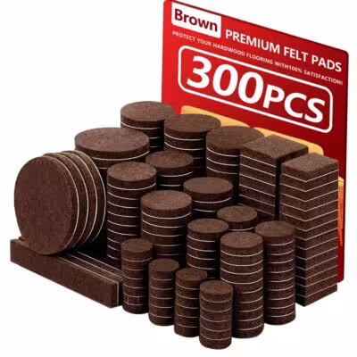 300 unités Protection des pieds de chaise Filco, pack de sécurité de taille mixte, autocollant