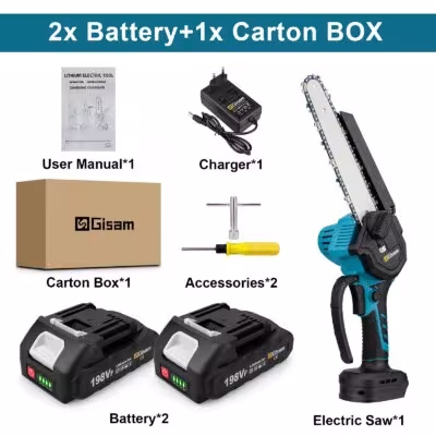 Tronçonneuse électrique sans fil 8 pouces pour batterie Makita 18V
