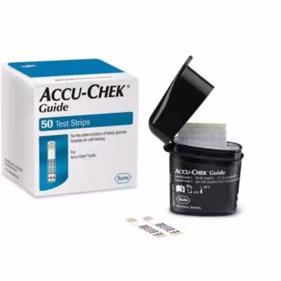 Accu-Chek Guide Kraujo Gliukozės Testuojamosios Juostelės 50/100 vnt Diabeto Testas