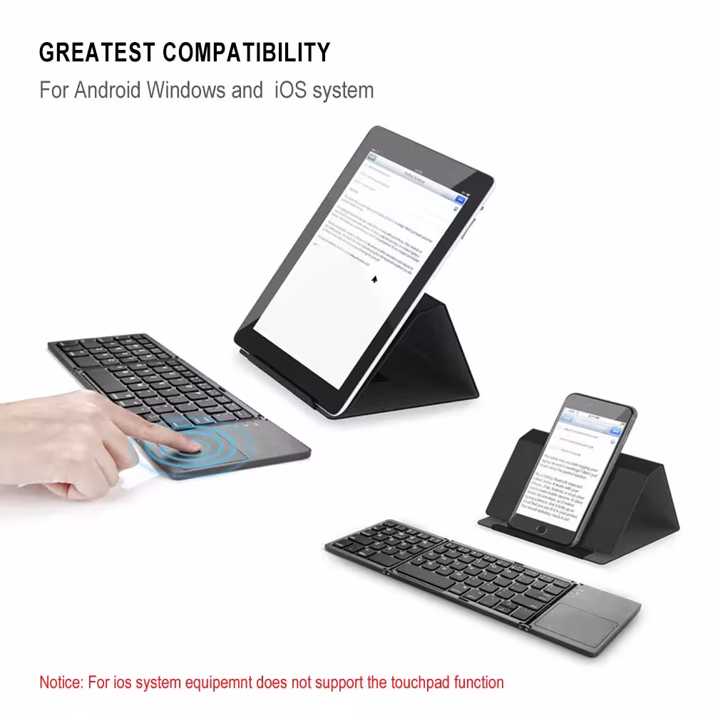 clavier Bluetooth pliable et portable