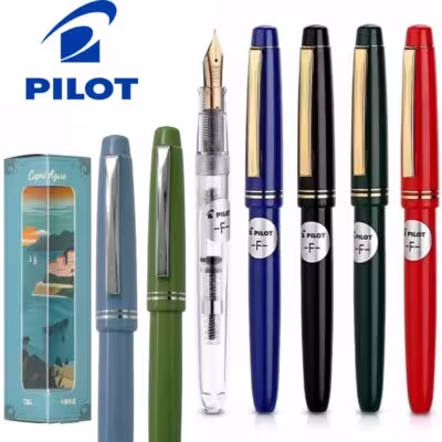 Pilot 78G Luxury Fountain Pen Set su 22K aukso plotu nerimu puikus rašiklis profesionalams