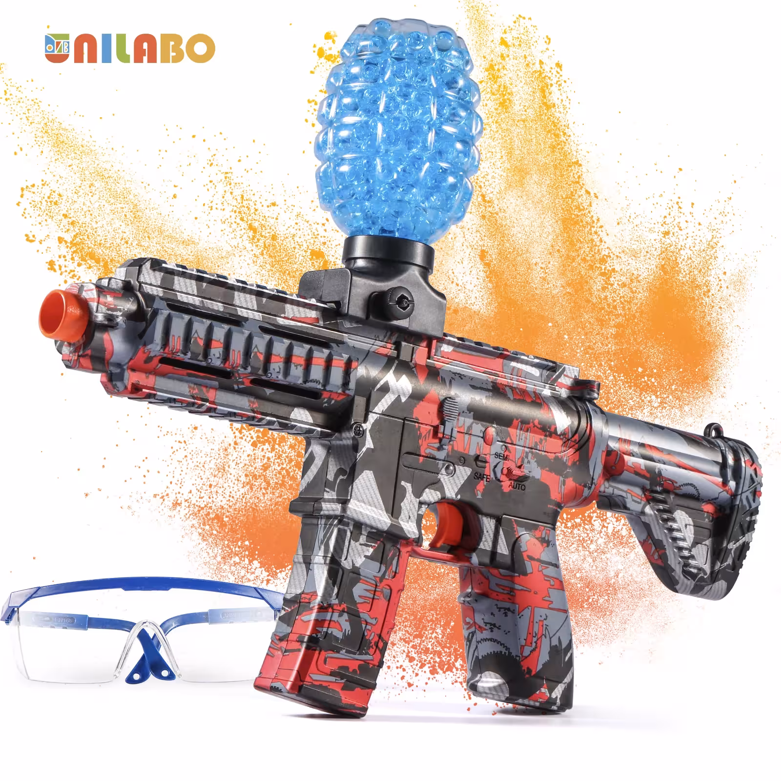M416 Giocattolo elettrico a sfera con finitura in metallo e batteria ricaricabile